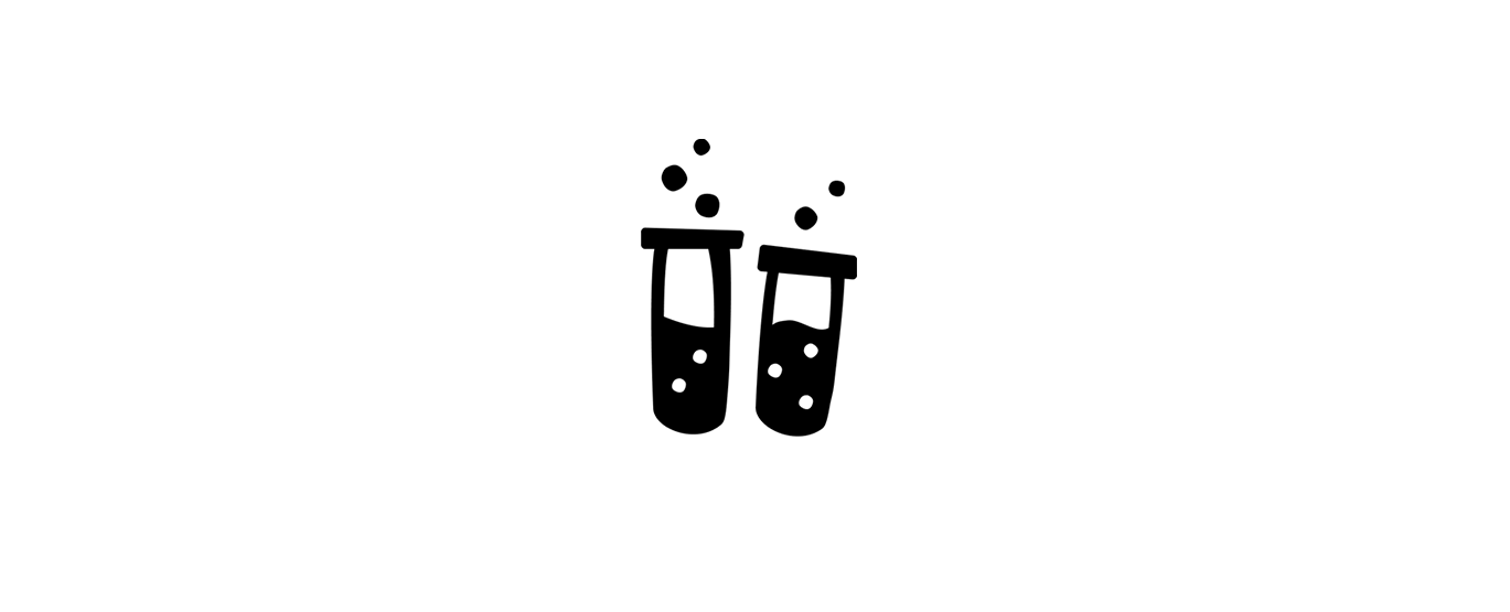 Two beakers holding liquid and bubbling.