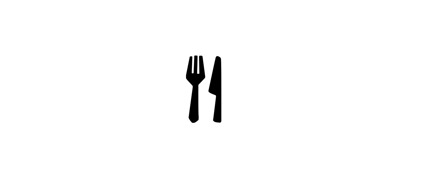 Fork and knife.