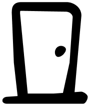 Icon of door.