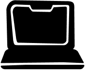 Icon of a laptop computer.